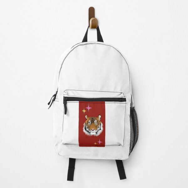 Item preview, Vintage Retro Tiger with Sparkles Crimson Red Design designed and sold by MyArtDream.