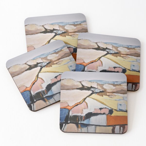 Item preview, Abstract Colorful Landscape Western Contemporary designed and sold by BuckaBaby.