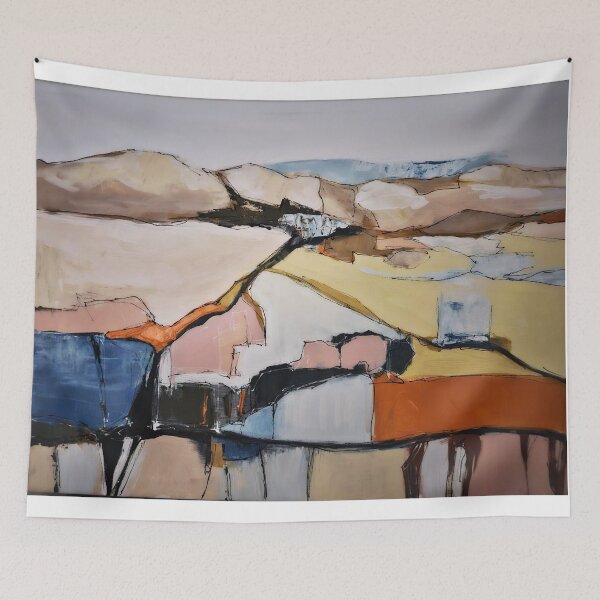 Item preview, Abstract Colorful Landscape Western Contemporary designed and sold by BuckaBaby.