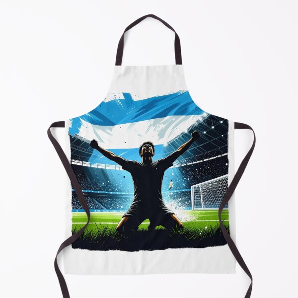 Item preview, Argentina Soccer Player Silhouette — Argentine Flag Football Fan designed and sold by icemanphotos.
