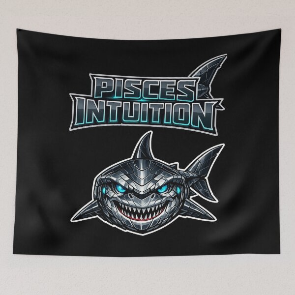 Item preview, PISCES INTUITION – Cyber Shark Zodiac Design designed and sold by Warrior’s Path.
