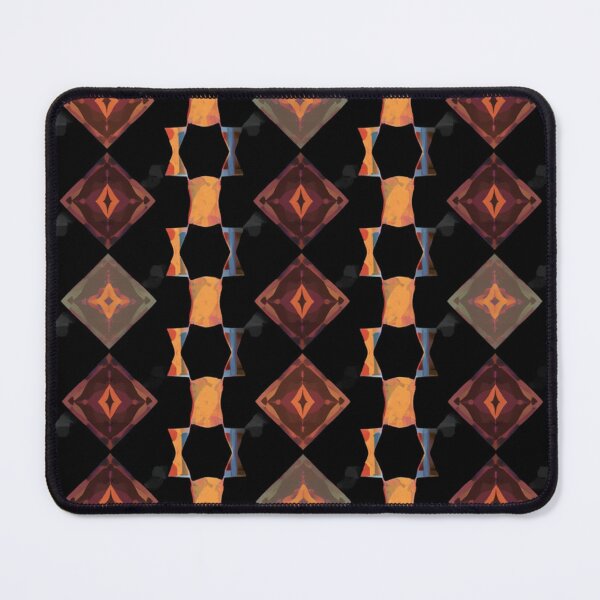 Item preview, Midnight Diamond Mosaic Pattern – Dark Geometric Retro Abstract designed and sold by My Gluten Free Life UK.