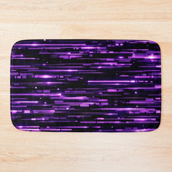 Item preview, Neon Purple Digital Glitch Stream designed and sold by Owcomm.