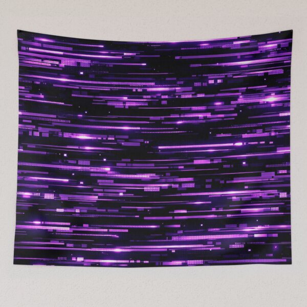 Item preview, Neon Purple Digital Glitch Stream designed and sold by Owcomm.