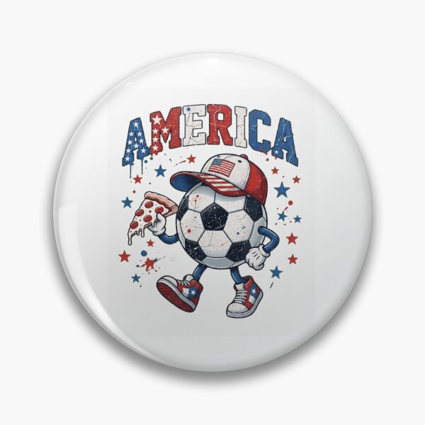 Item preview, Funny Patriotic USA Soccer Ball Pizza Lover Vintage Distressed designed and sold by haitrieuic96.