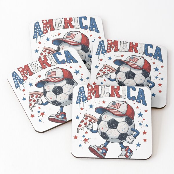 Item preview, Funny Patriotic USA Soccer Ball Pizza Lover Vintage Distressed designed and sold by haitrieuic96.