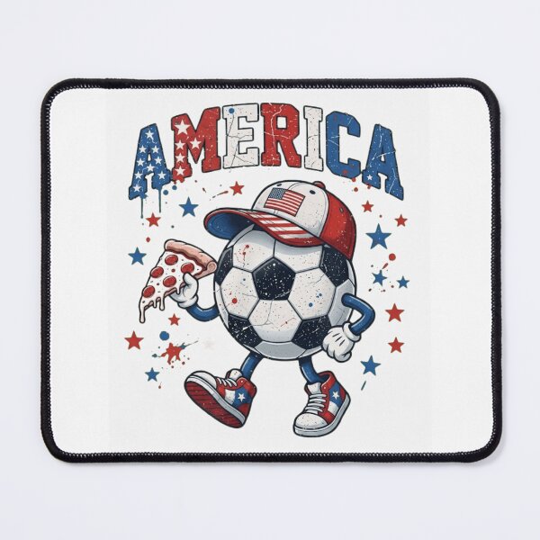 Item preview, Funny Patriotic USA Soccer Ball Pizza Lover Vintage Distressed designed and sold by haitrieuic96.