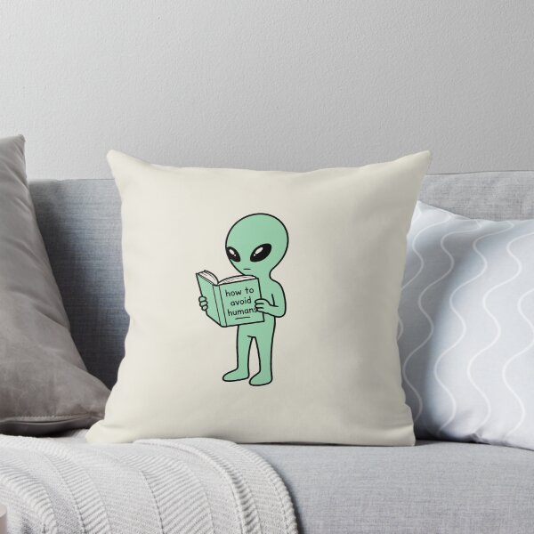 Item preview, Mint Green Alien Reading How to Avoid Humans Design designed and sold by American Spirit.