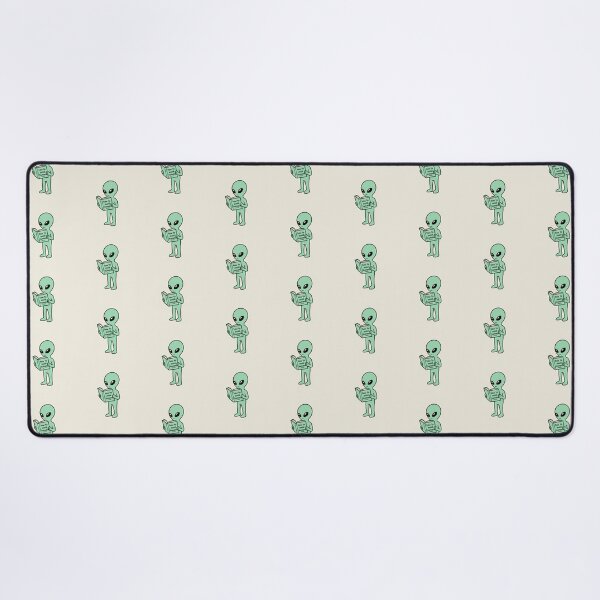 Item preview, Mint Green Alien Reading How to Avoid Humans Design designed and sold by American Spirit.