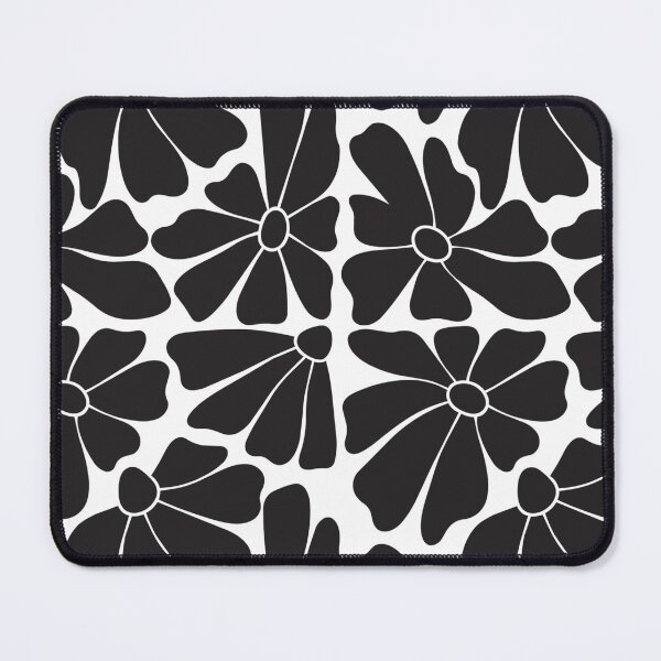 Item preview, Retro Floral Pattern | Bold Black Daisy Flower Design designed and sold by imaniko.