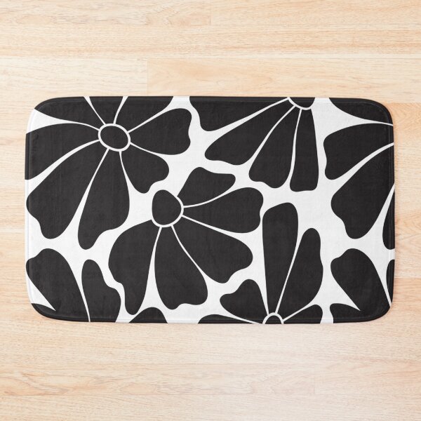 Item preview, Retro Floral Pattern | Bold Black Daisy Flower Design designed and sold by imaniko.