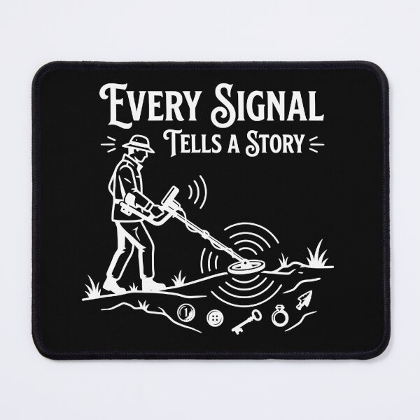Item preview, Every Signal Tells a Story | Metal Detecting Treasure Hunter Gift - white designed and sold by Sekla-Studio.