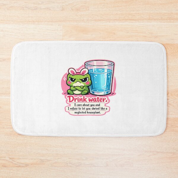 Item preview, Angry Frog Drink Water Hydration Reminder Sticker designed and sold by MIROUZ2000.