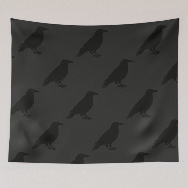 Item preview, Dark Raven Minimal Pattern designed and sold by Owcomm.