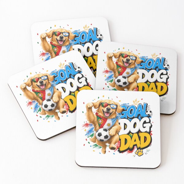 Item preview, Goal Celebration Golden Retriever Dog Dad Kawaii World Cup 2026 designed and sold by Ashley critters.