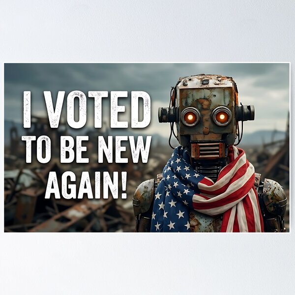 Item preview, I Voted To Be New Again. POLITICAL HUMOR designed and sold by ToxicInkArt.