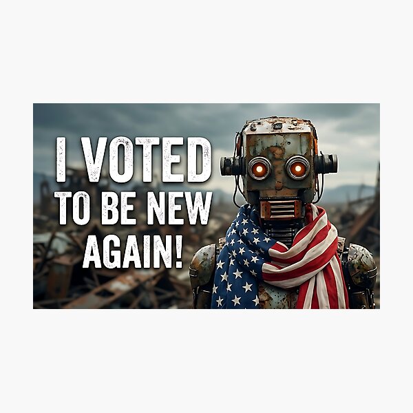 Item preview, I Voted To Be New Again. POLITICAL HUMOR designed and sold by ToxicInkArt.