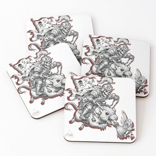 Item preview, Skeleton Knight Riding a Giant Rat designed and sold by Aquinoxx.