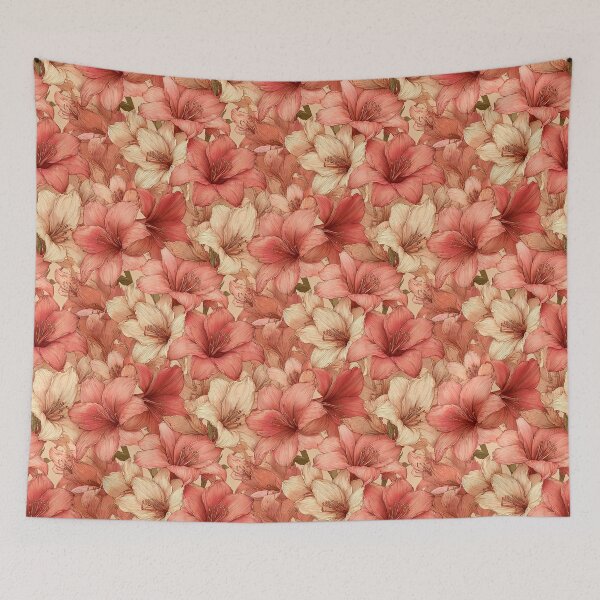 Item preview, Artistic Amaryllis Flower  - Botanical Garden Pattern   - Baptism Gifts designed and sold by RoyalStarsPatts.
