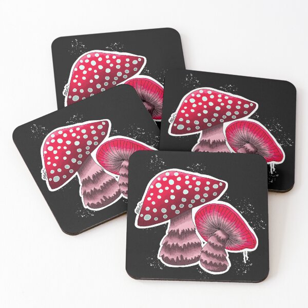 Item preview, Toadstool Mushrooms Graphic Illustration designed and sold by TheMossAndMermaid.