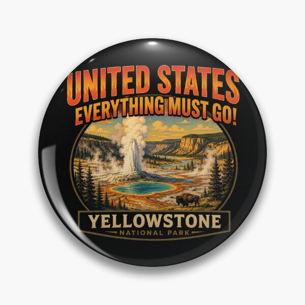 Item preview, Yellowstone United States Vintage Sunset National Park Adventure Design designed and sold by MerlinWear.