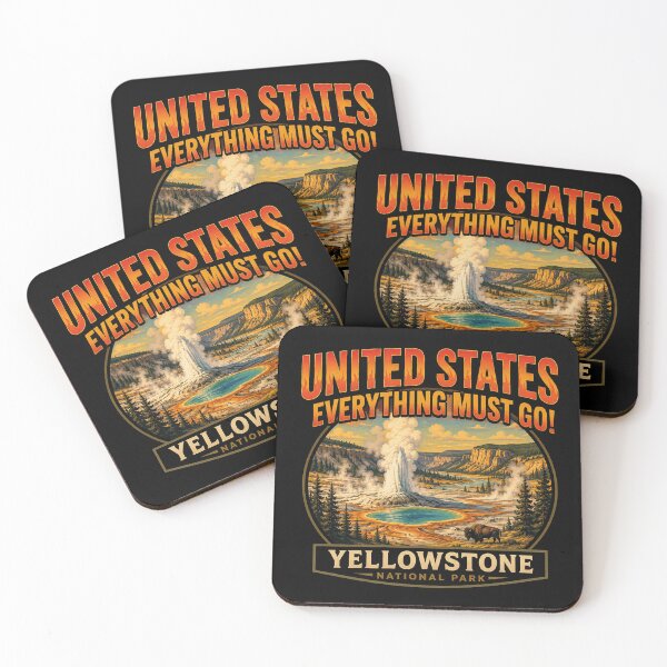 Item preview, Yellowstone United States Vintage Sunset National Park Adventure Design designed and sold by MerlinWear.