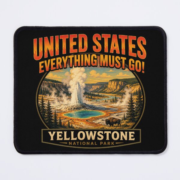 Item preview, Yellowstone United States Vintage Sunset National Park Adventure Design designed and sold by MerlinWear.