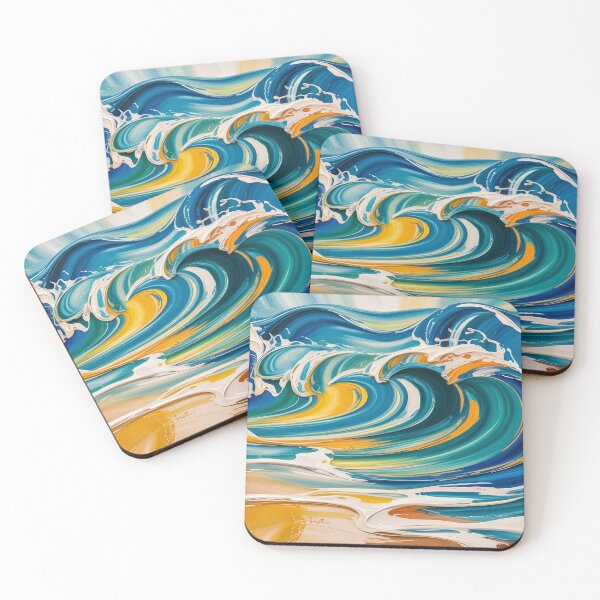 Item preview, Summer Vibes Abstract Art designed and sold by emilypigou.