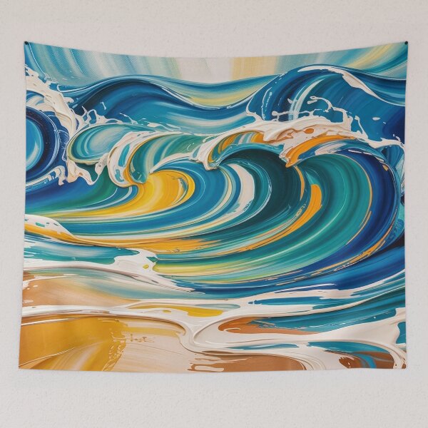 Item preview, Summer Vibes Abstract Art designed and sold by emilypigou.