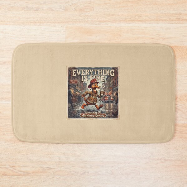 Item preview, Everything Is Fine Duck Shirt | Funny Firefighter Duck Chaos Humor Design designed and sold by DmaarGroup.