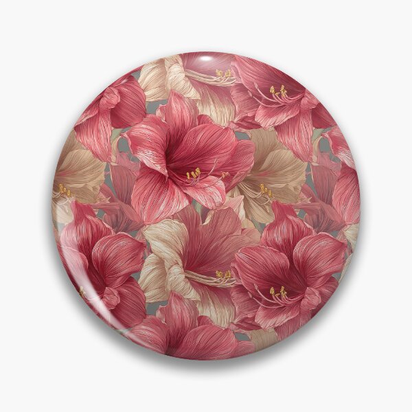Item preview, Edgy Amaryllis Floral  - Flower Garden Pattern   - Best Gifts For Men designed and sold by RoyalStarsPatts.
