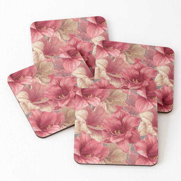 Item preview, Edgy Amaryllis Floral  - Flower Garden Pattern   - Best Gifts For Men designed and sold by RoyalStarsPatts.