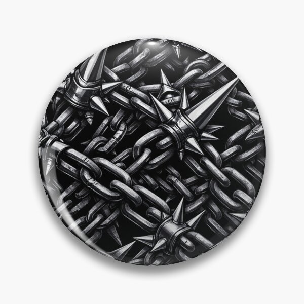 Item preview, Dark Industrial Spiked Chains Pattern designed and sold by Owcomm.