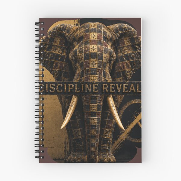Item preview, Master Craftsman Discipline Reveals Elephant Gold Grid Graphic T-Shirt designed and sold by SavannaStrikes.
