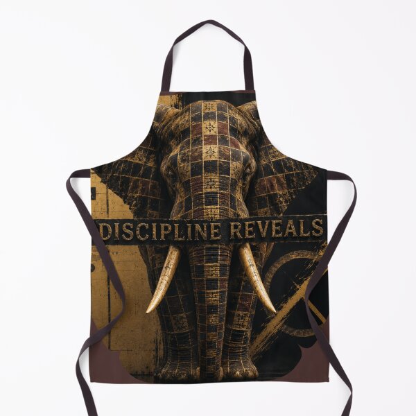 Item preview, Master Craftsman Discipline Reveals Elephant Gold Grid Graphic T-Shirt designed and sold by SavannaStrikes.