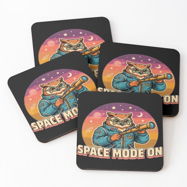 Item preview, Space Mode On Owl Astronaut Illustration designed and sold by DailySparks.