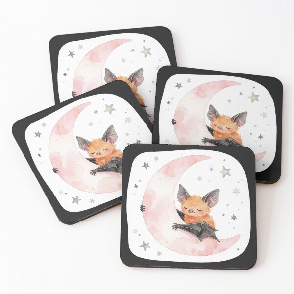 Item preview, Bat on Moon Sticker | Halloween Witchcore Art designed and sold by AillustriaAK.