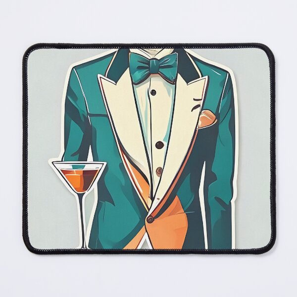 Item preview, Groom Squad: Retro Tuxedo with Sunglasses and Cock designed and sold by Mercella-Inc.