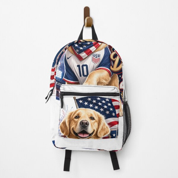 Item preview, USA Dog Dad 2026 Patriotic Golden Retriever World Cup T-Shirt designed and sold by Ashley critters.