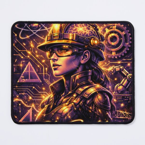 Item preview, She Builds the Future – Women in Engineering Empowerment Art designed and sold by TTopDesign.