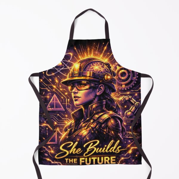 Item preview, She Builds the Future – Women in Engineering Empowerment Art designed and sold by TTopDesign.