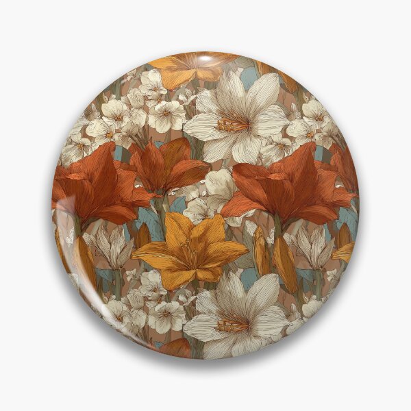 Item preview, Charming Amaryllis Print  - Birthday Flower Pattern   - Best Gifts For Dad designed and sold by RoyalStarsPatts.