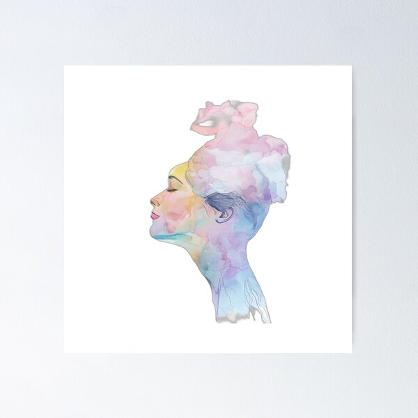 Aperçu de l'œuvre Illustration aquarelle positive sur la santé mentale créée et vendue par Shadow-Stone.