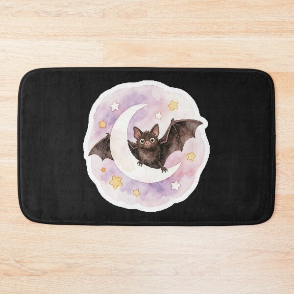 Item preview, Bat on Moon Sticker | Halloween Witchcore Art designed and sold by AillustriaAK.