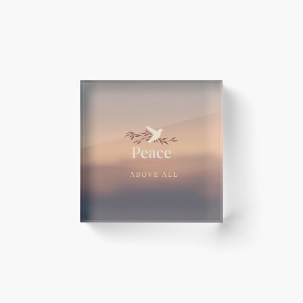 Item preview, Peace Above All – Dove and Olive Branch Affirmation Design designed and sold by CosmicQuietLab.