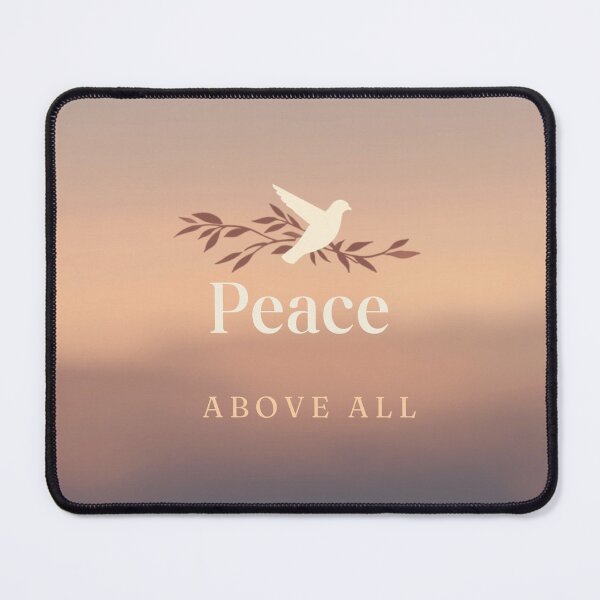 Item preview, Peace Above All – Dove and Olive Branch Affirmation Design designed and sold by CosmicQuietLab.