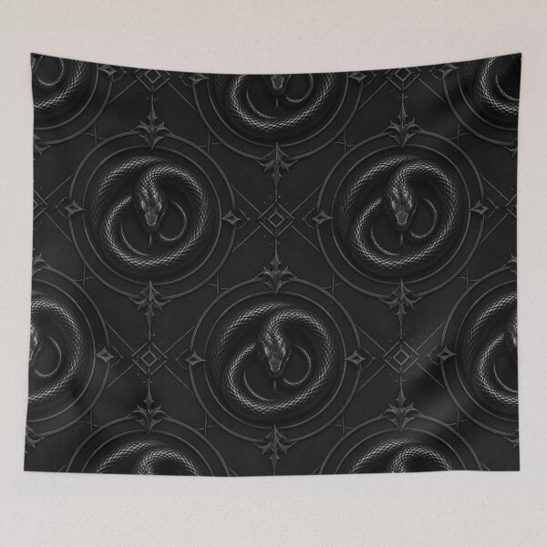 Item preview, Gothic Ouroboros Dark Serpent Pattern designed and sold by Owcomm.