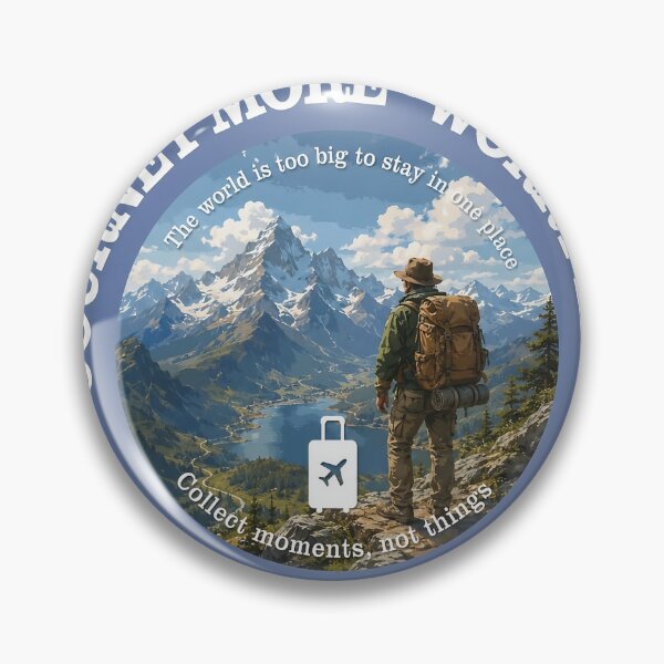 Item preview, Journey More Worry Less Adventure Badge designed and sold by ali prints.