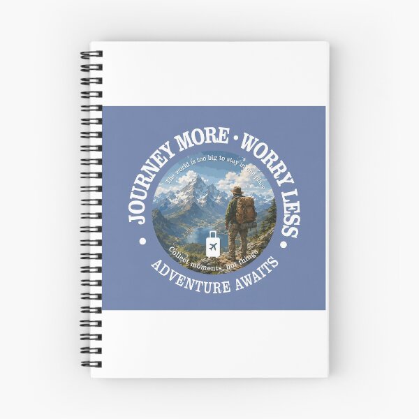 Item preview, Journey More Worry Less Adventure Badge designed and sold by ali prints.