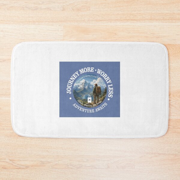 Item preview, Journey More Worry Less Adventure Badge designed and sold by ali prints.